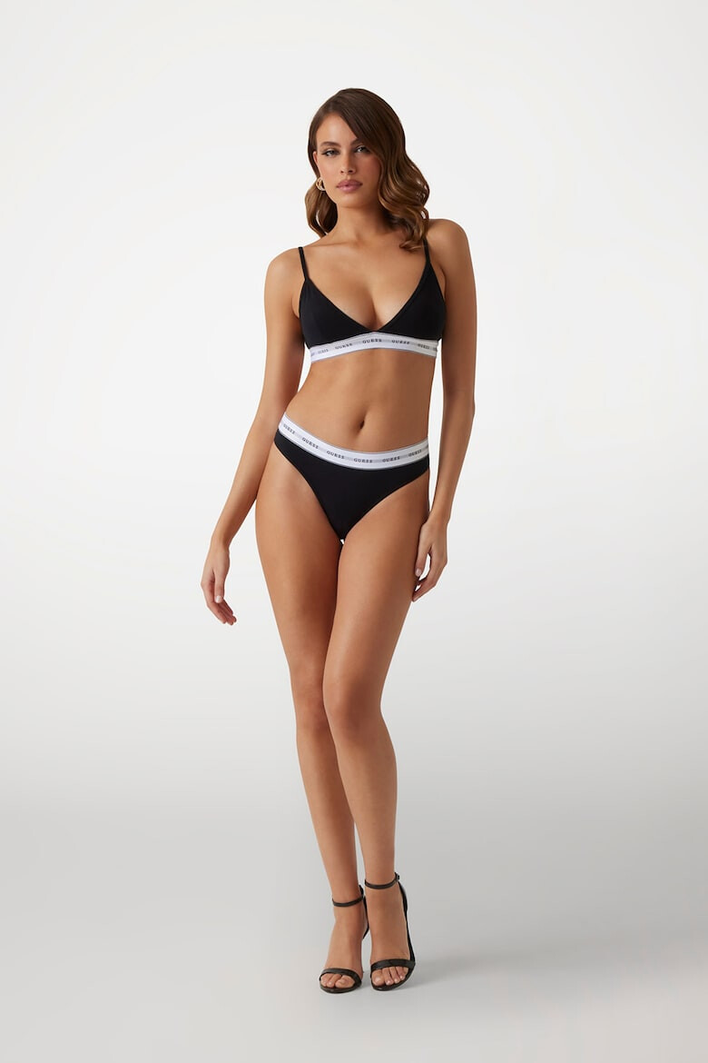 GUESS Сутиен Carrie с модал и триъгълни чашки - Pepit.bg