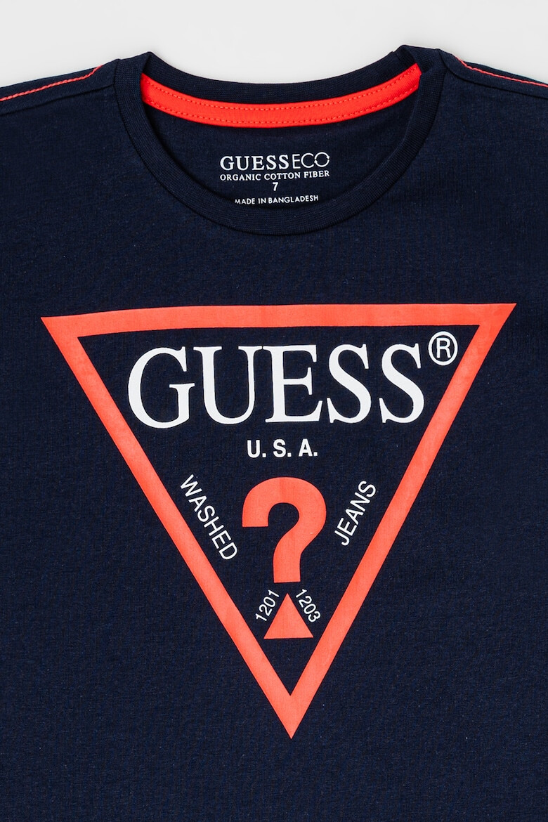 GUESS KIDS GUESS Тениска от органичен памук с лого - Pepit.bg