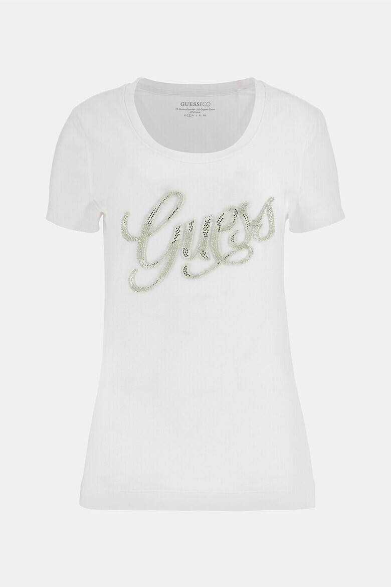 GUESS Тениска с лого от мъниста - Pepit.bg