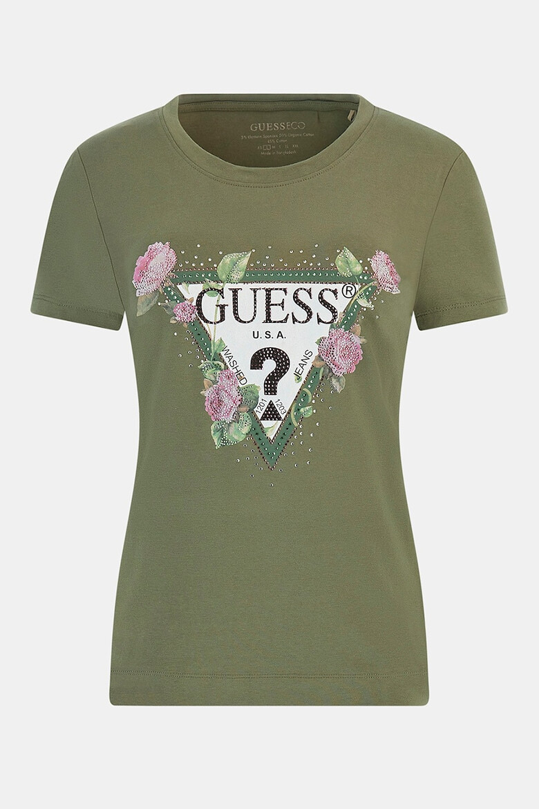 GUESS Тениска с лого и принт - Pepit.bg