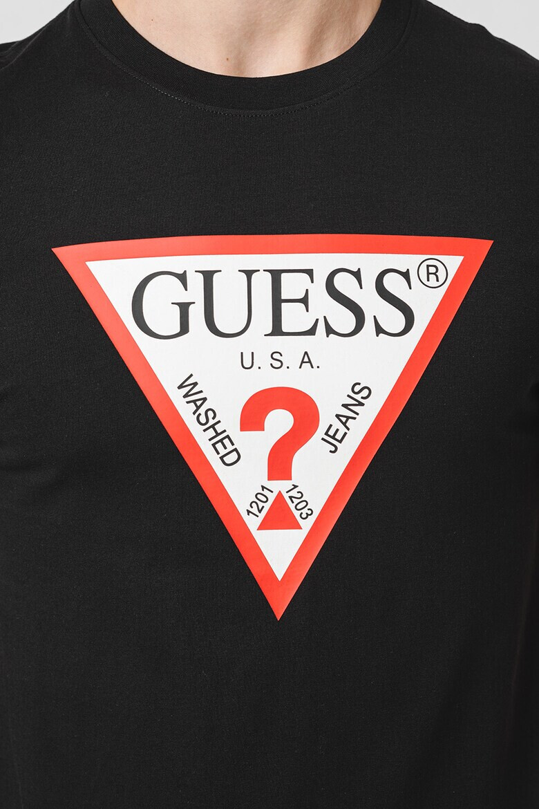 GUESS Тениска слим с лого - Pepit.bg