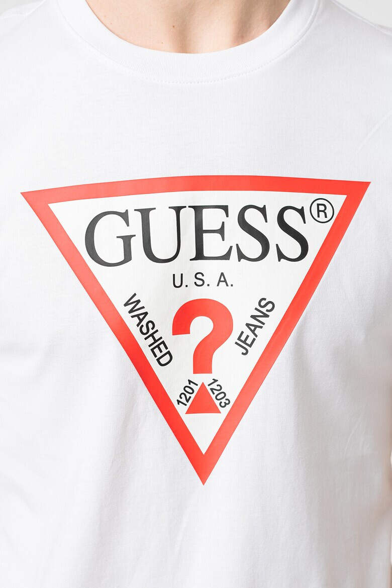 GUESS Тениска слим с лого - Pepit.bg