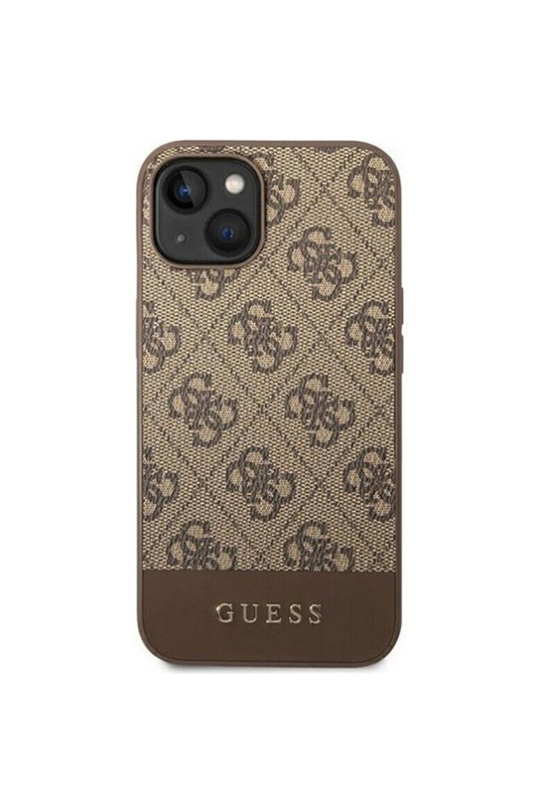 GUESS Защитен калъф 4G Stripe за iPhone 14 - Pepit.bg