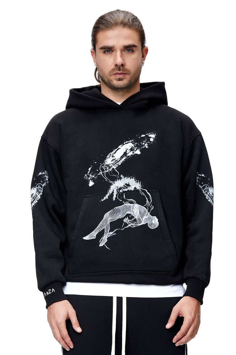 HAMZA Свободно худи с качулка - Pepit.bg