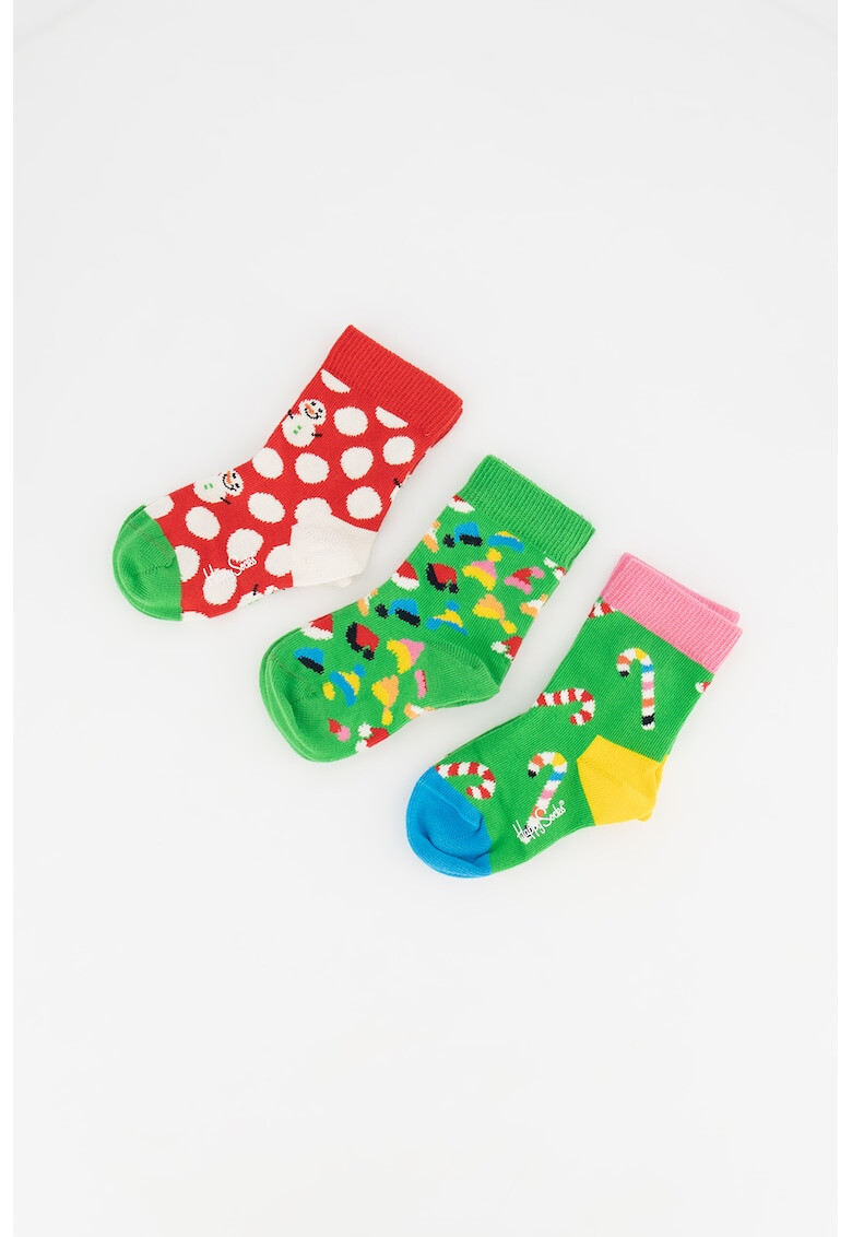 Happy Socks Чорапи Christmas - 3 чифта - Pepit.bg