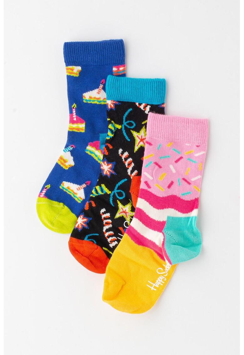 Happy Socks Чорапи с органичен памук - 3 чифта - Pepit.bg