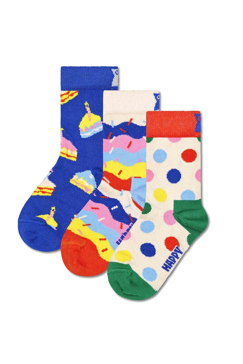 Happy Socks Чорапи с органичен памук - 3 чифта - Pepit.bg