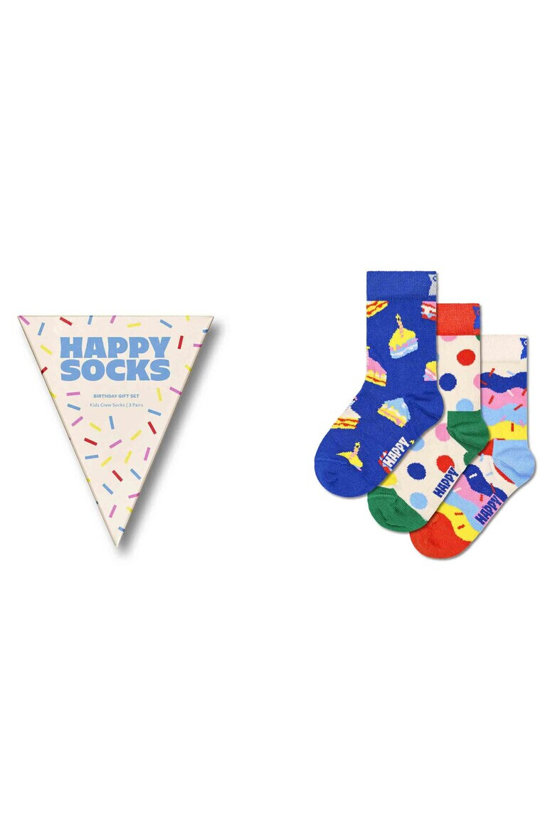 Happy Socks Чорапи с органичен памук - 3 чифта - Pepit.bg