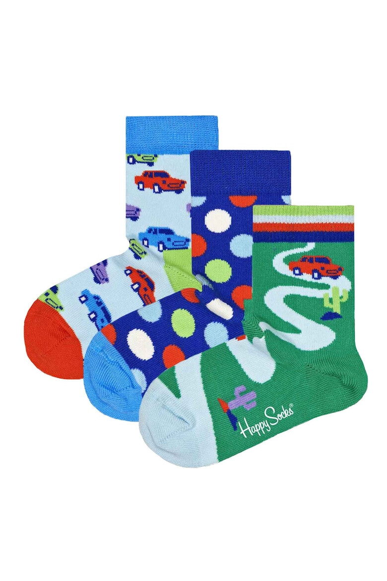 Happy Socks Чорапи с органичен памук - 3 чифта - Pepit.bg