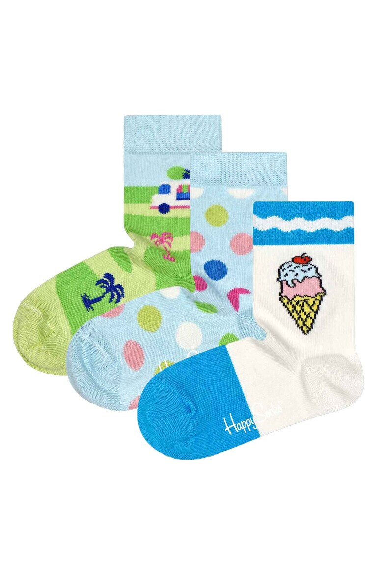 Happy Socks Чорапи с органичен памук - 3 чифта - Pepit.bg