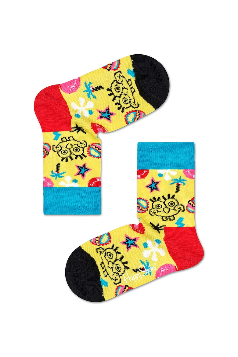 Happy Socks Чорапи с шарка - 4 чифта - Pepit.bg