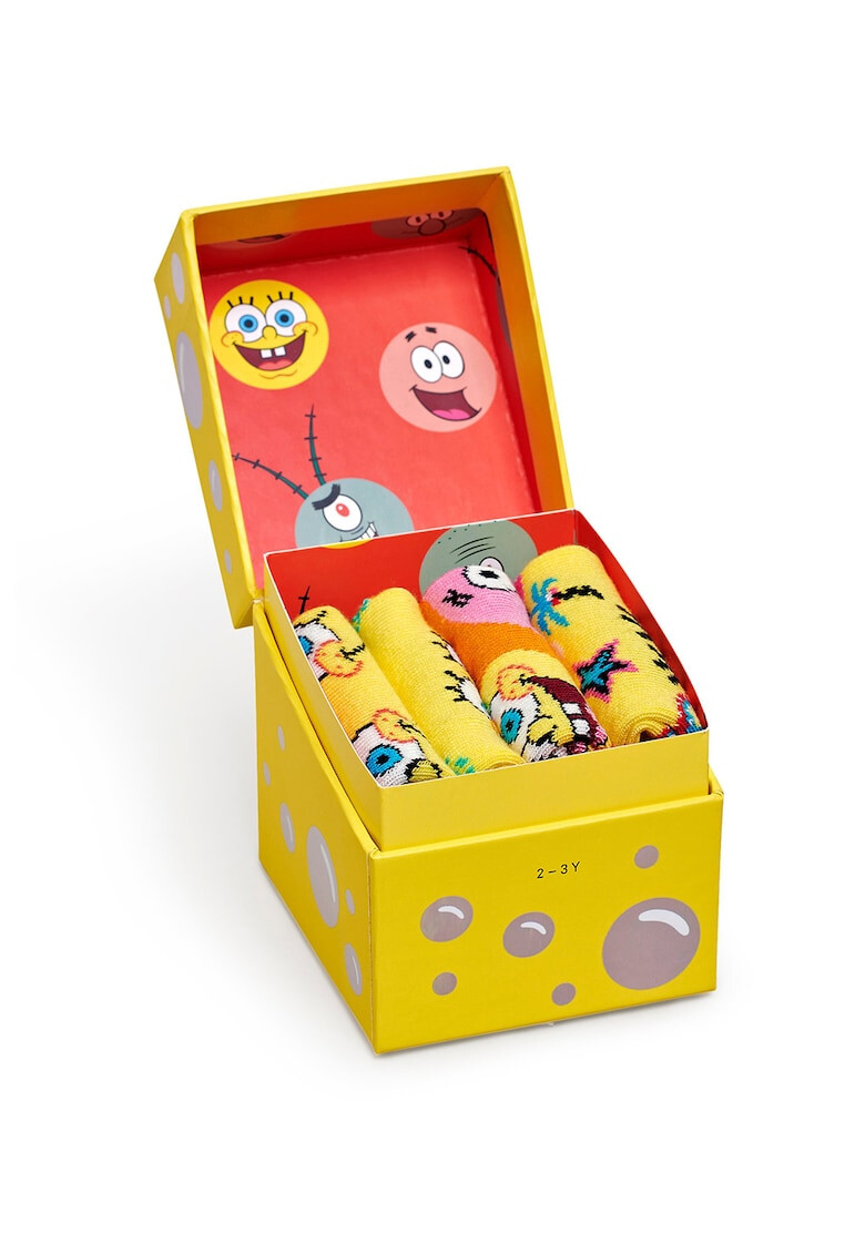 Happy Socks Чорапи с шарка - 4 чифта - Pepit.bg