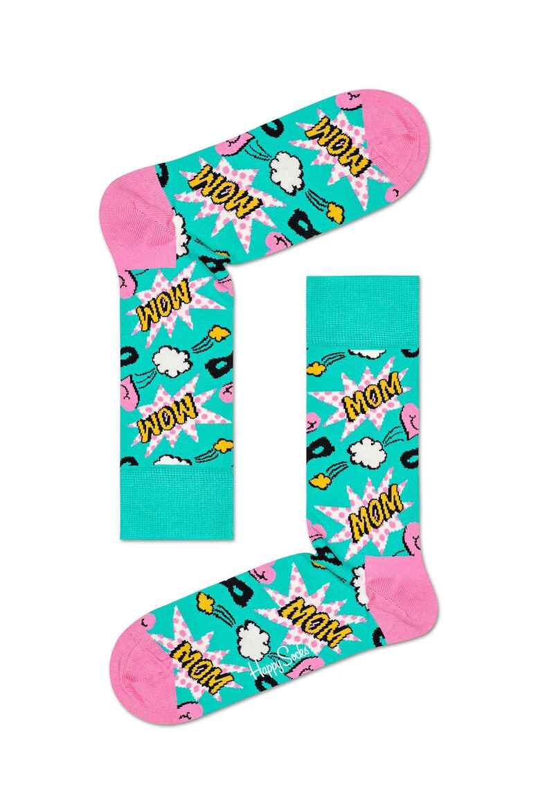 Happy Socks Чорапи с шарки - 3 чифта - Pepit.bg