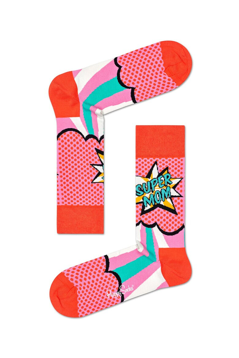 Happy Socks Чорапи с шарки - 3 чифта - Pepit.bg