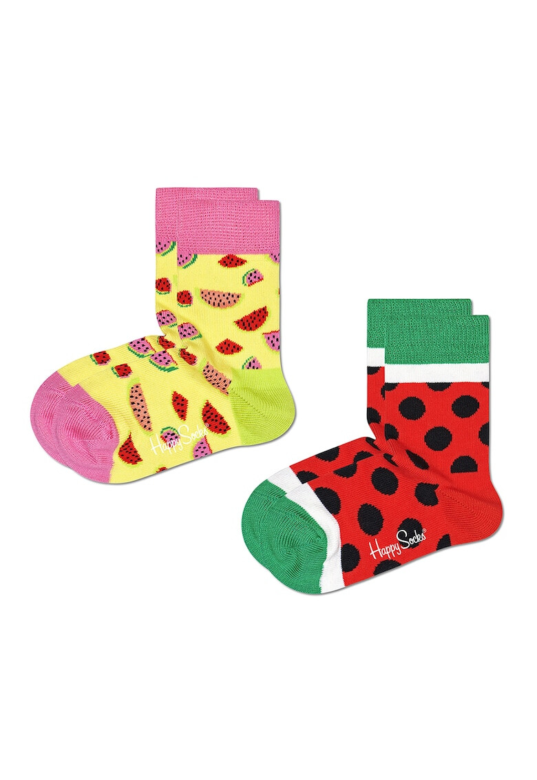 Happy Socks Десенирани чорапи 2 чифта - Pepit.bg