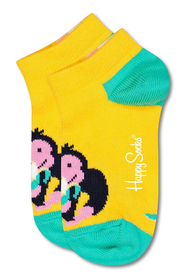 Happy Socks Десенирани чорапи до глезена - 2 чифта - Pepit.bg