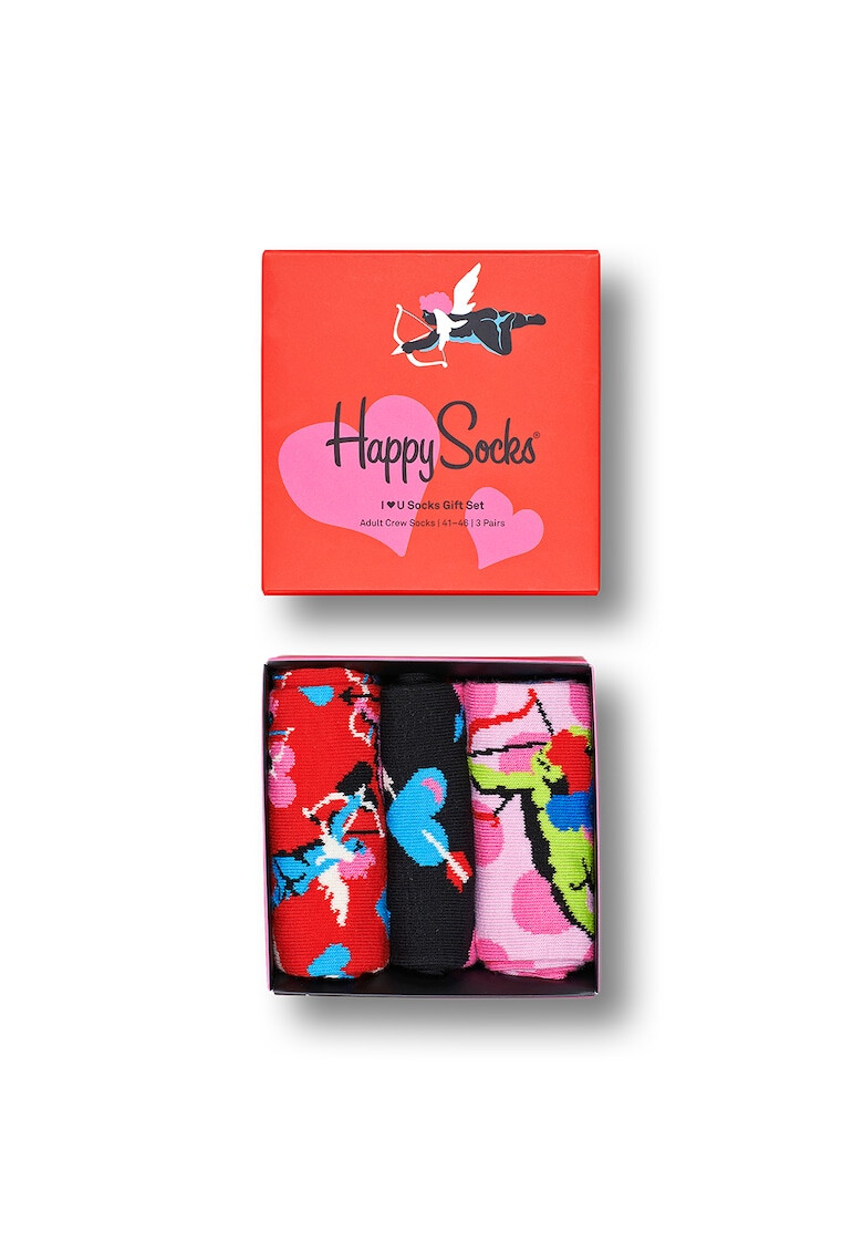 Happy Socks Десенирани чорапи с кутия 3 чифта - Pepit.bg