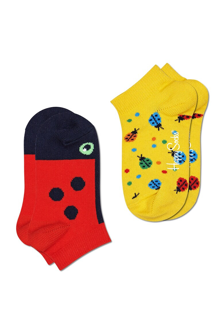 Happy Socks Десенирани чорапи с памук 2 чифта - Pepit.bg