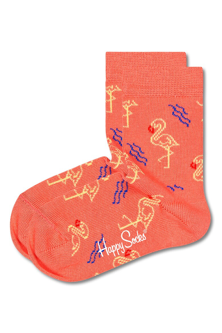 Happy Socks Десенирани чорапи с памук - 2 чифта - Pepit.bg