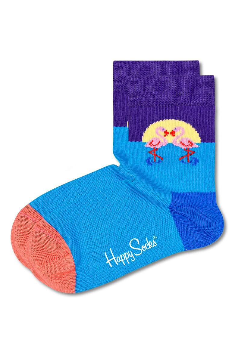 Happy Socks Десенирани чорапи с памук - 2 чифта - Pepit.bg