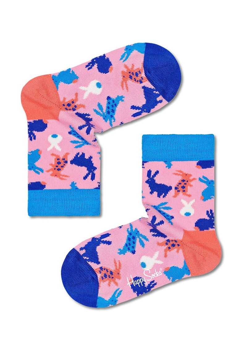 Happy Socks Десенирани чорапи с подаръчна кутия - 2 чифта - Pepit.bg