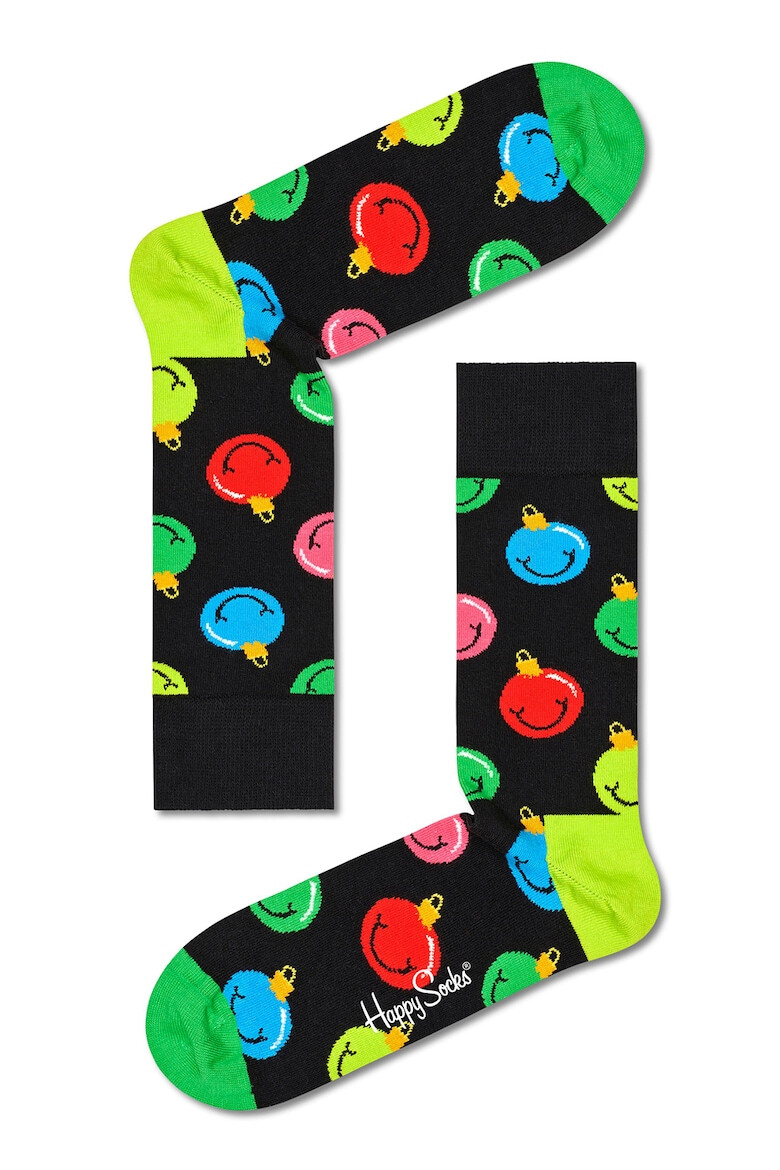 Happy Socks Десенирани дълги чорапи - 4 чифта - Pepit.bg