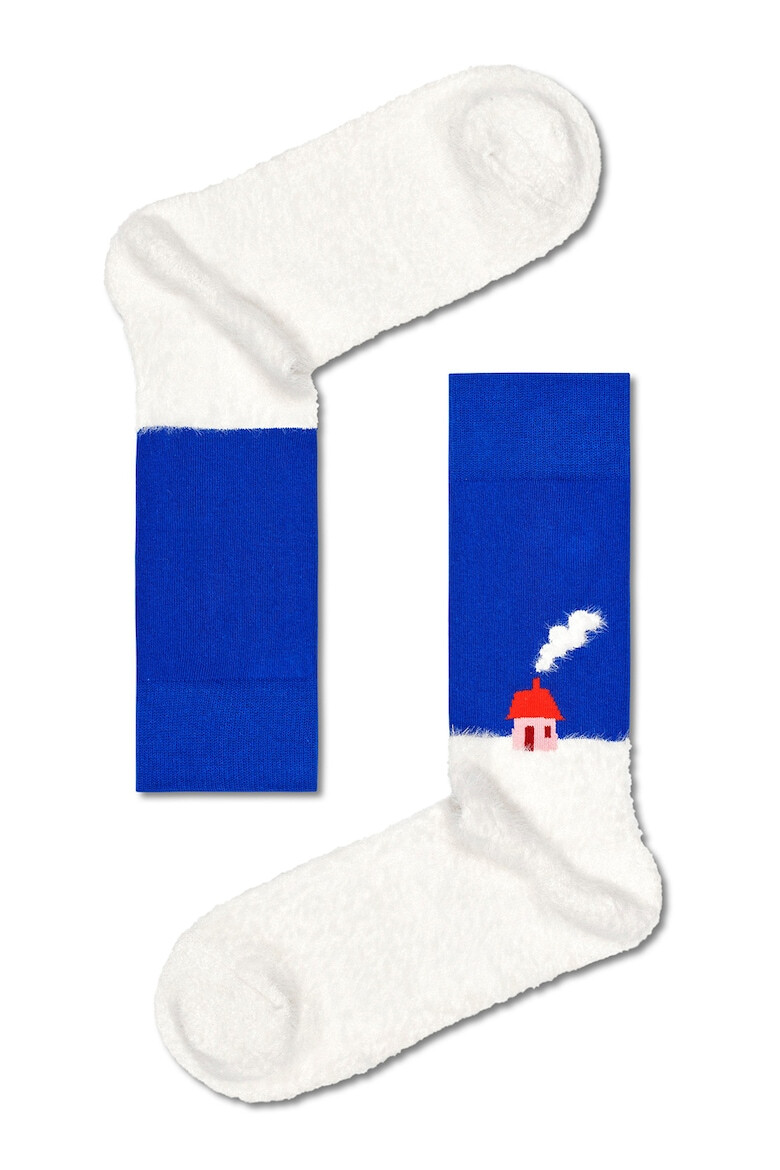 Happy Socks Десенирани дълги чорапи - 4 чифта - Pepit.bg