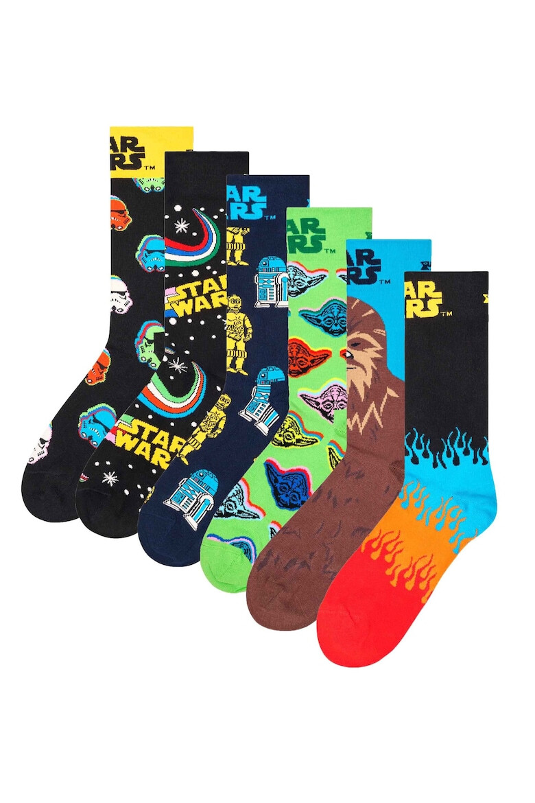 Happy Socks Дълги чорапи - 6 чифта - Pepit.bg