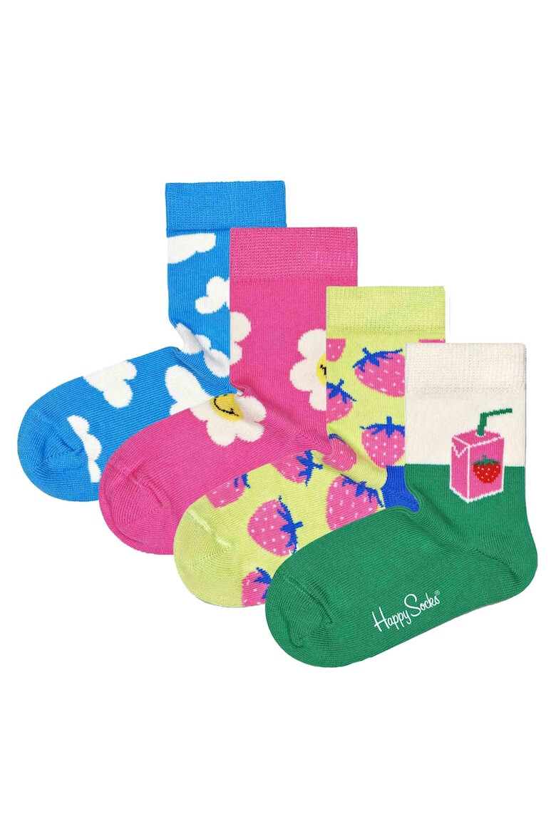 Happy Socks Дълги чорапи с десен - 4 чифта - Pepit.bg