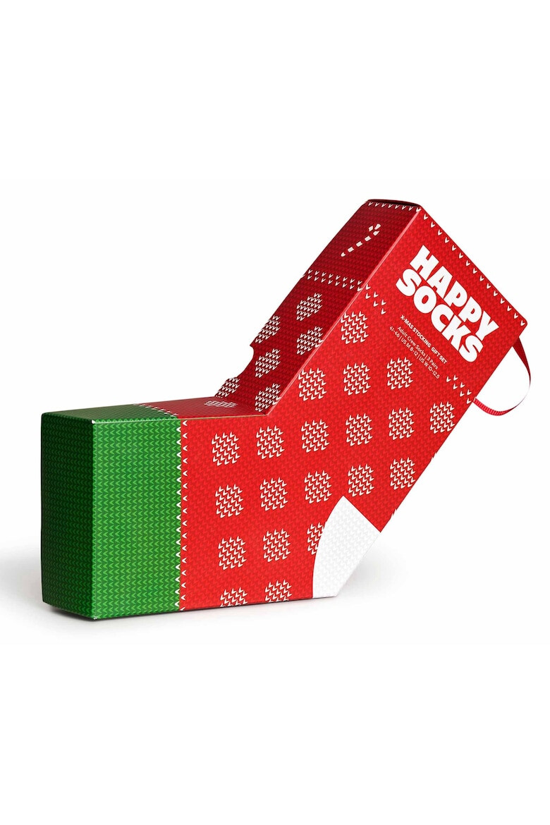 Happy Socks Дълги чорапи с графика - 3 чифта - Pepit.bg