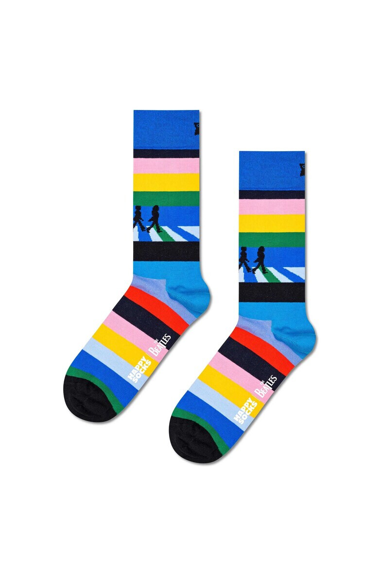 Happy Socks Дълги чорапи с принт - 3 чифта - Pepit.bg