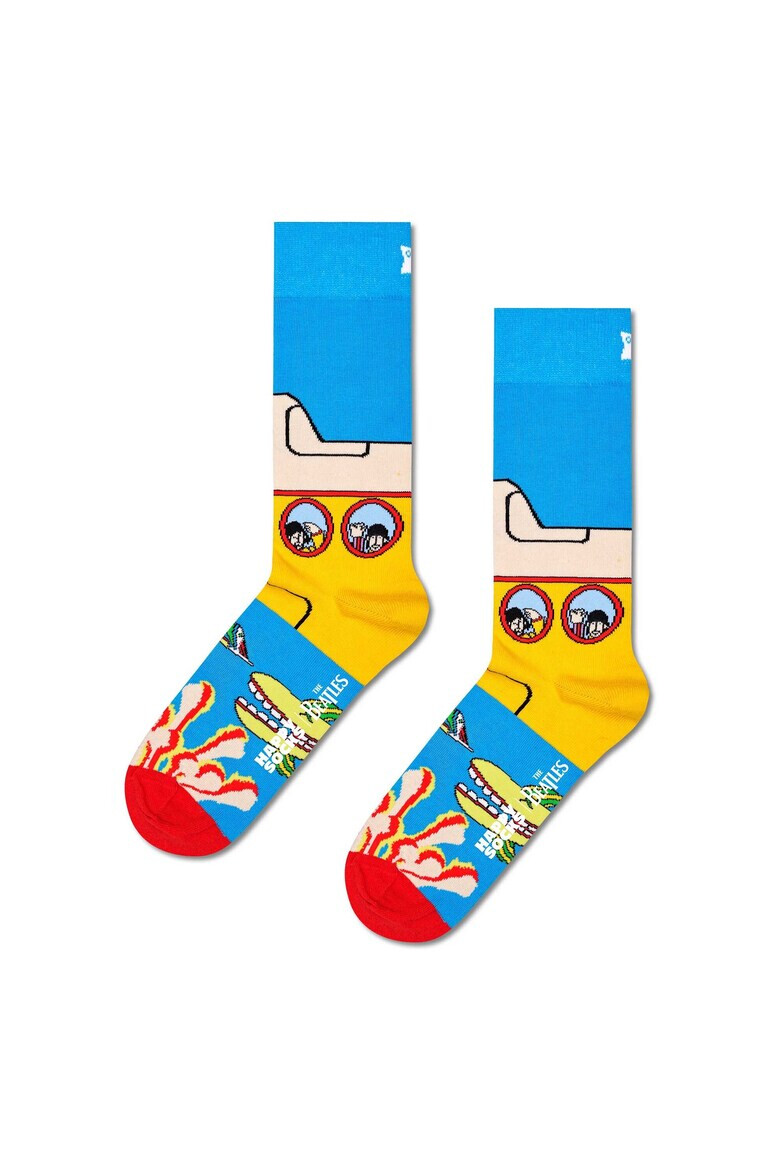 Happy Socks Дълги чорапи с принт - 3 чифта - Pepit.bg