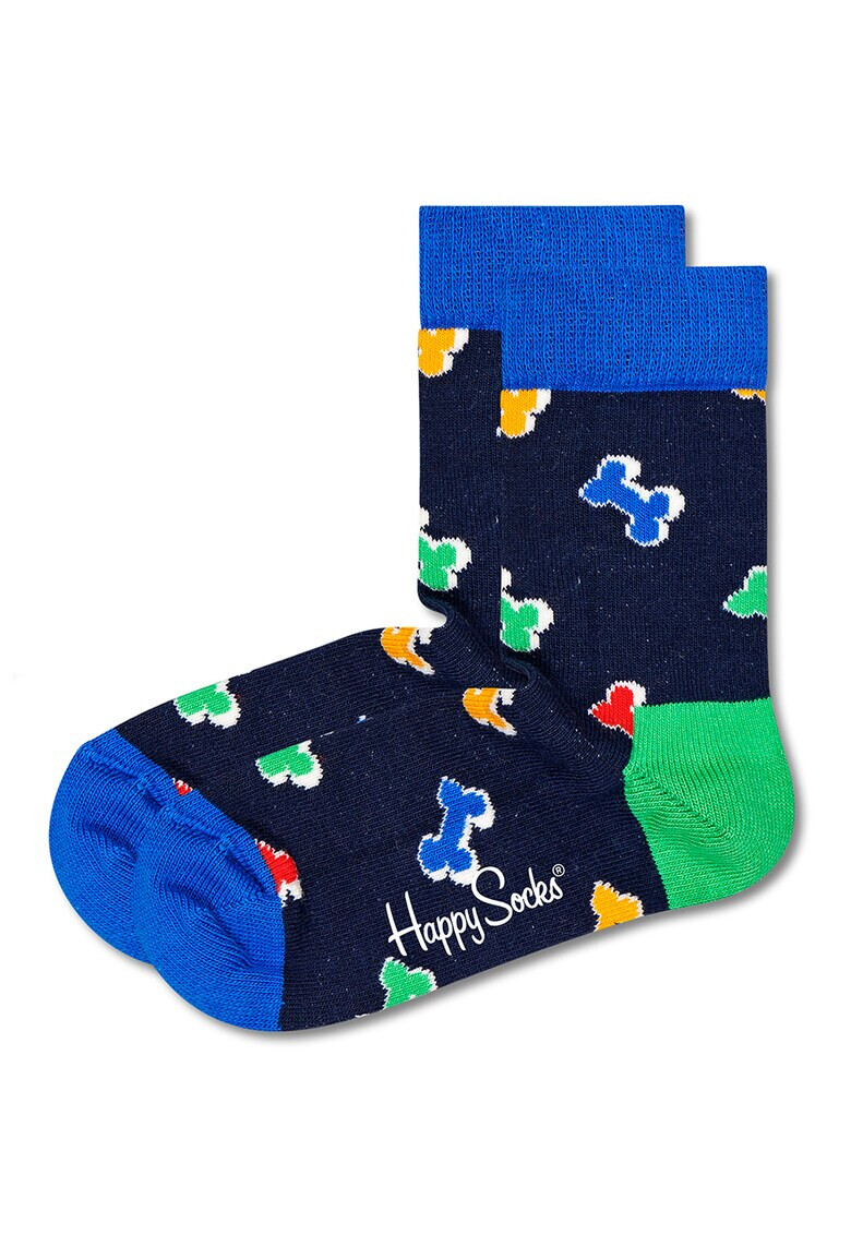 Happy Socks Къси чорапи с памук и принт 2 чифта - Pepit.bg