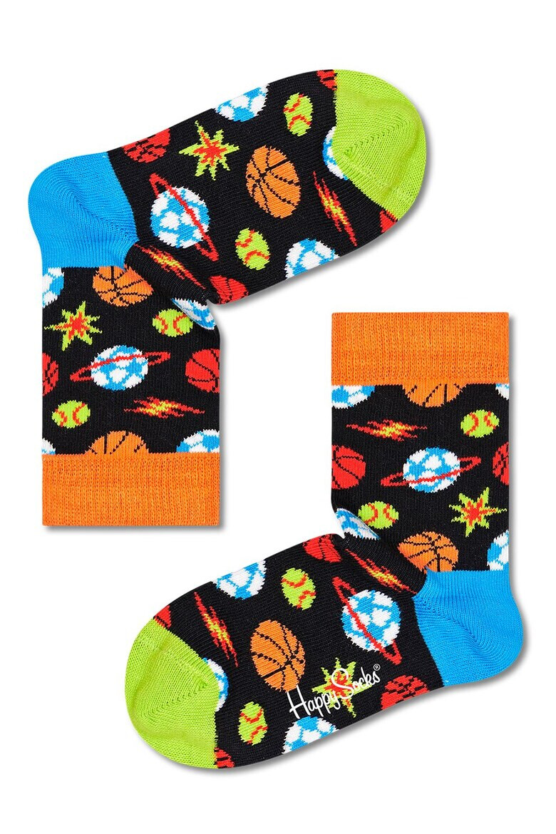 Happy Socks Къси чорапи с шарка - 4 чифта - Pepit.bg