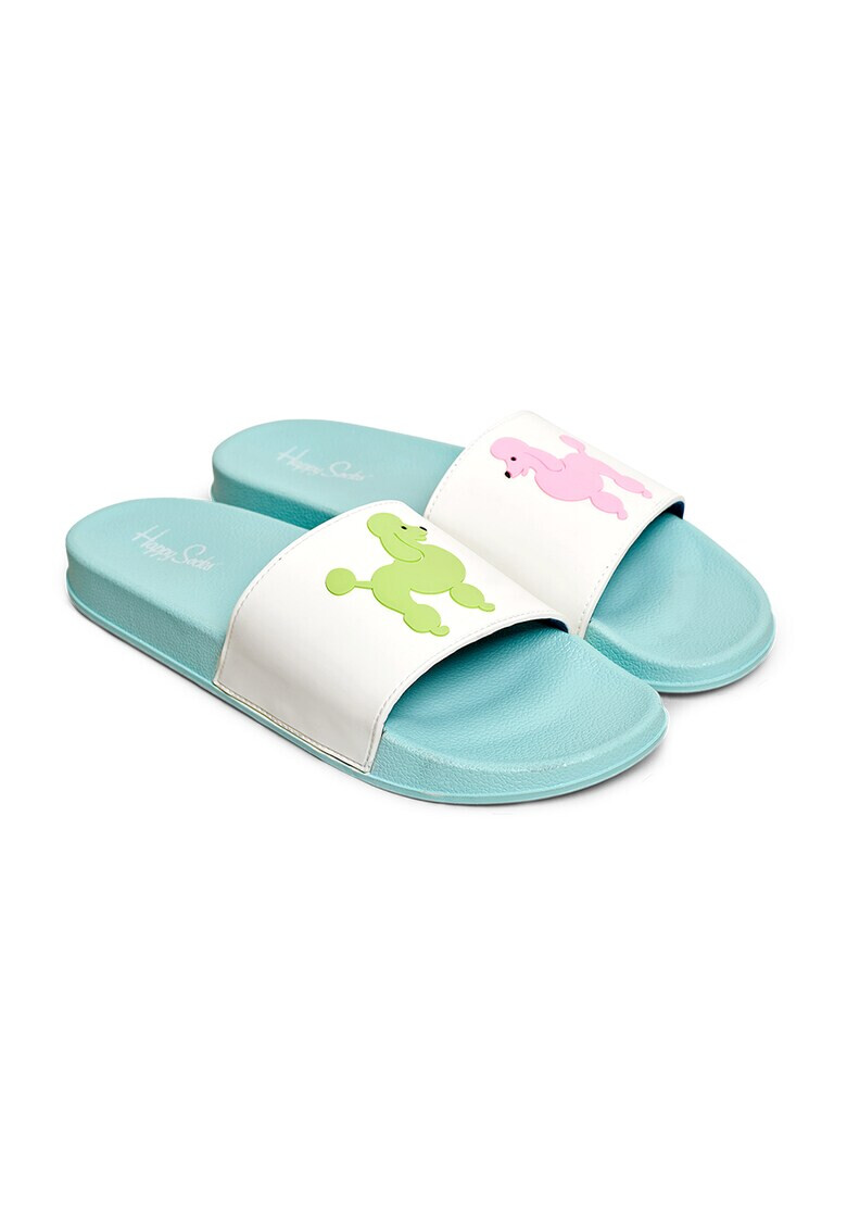 Happy Socks Унисекс чехли с релеф - Pepit.bg