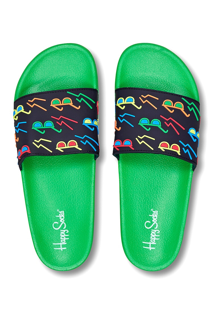 Happy Socks Унисекс чехли с шарки - Pepit.bg