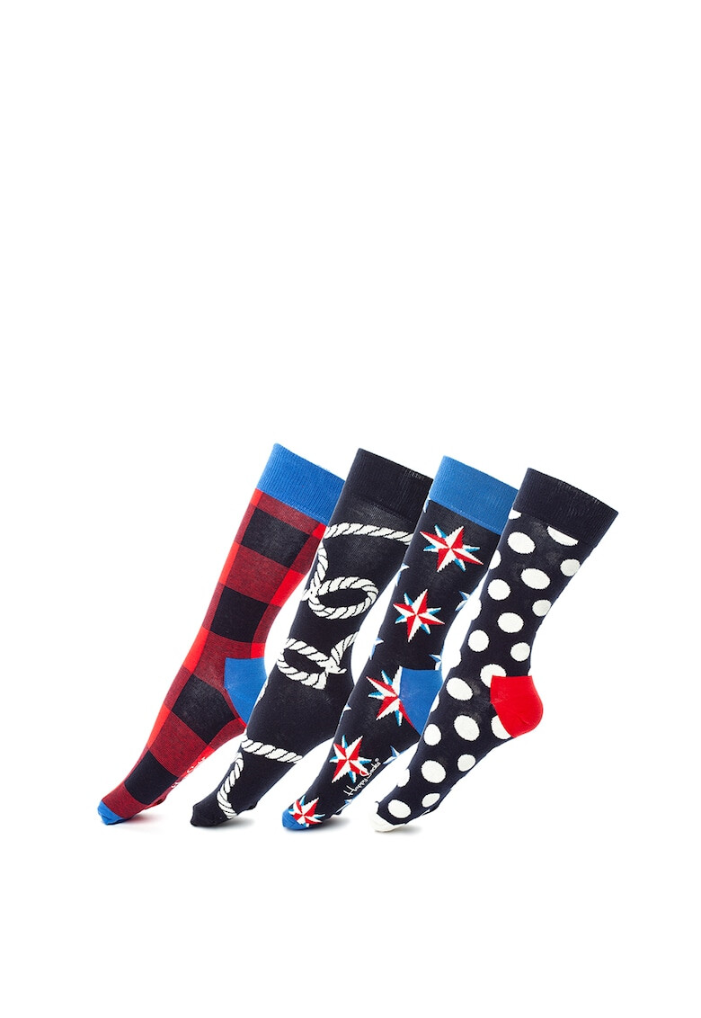 Happy Socks Унисекс чифт чорапи - 4 чифта - Pepit.bg