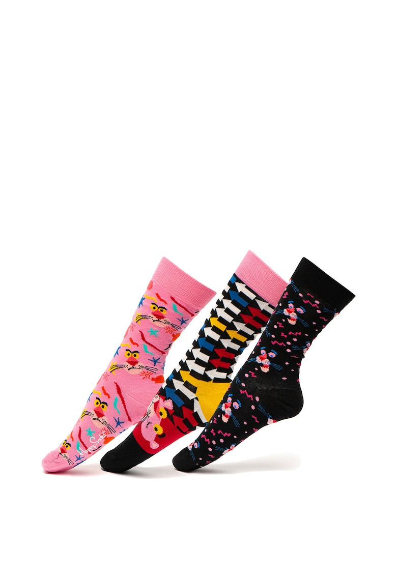 Happy Socks Унисекс чорапи - 3 чифта - Pepit.bg