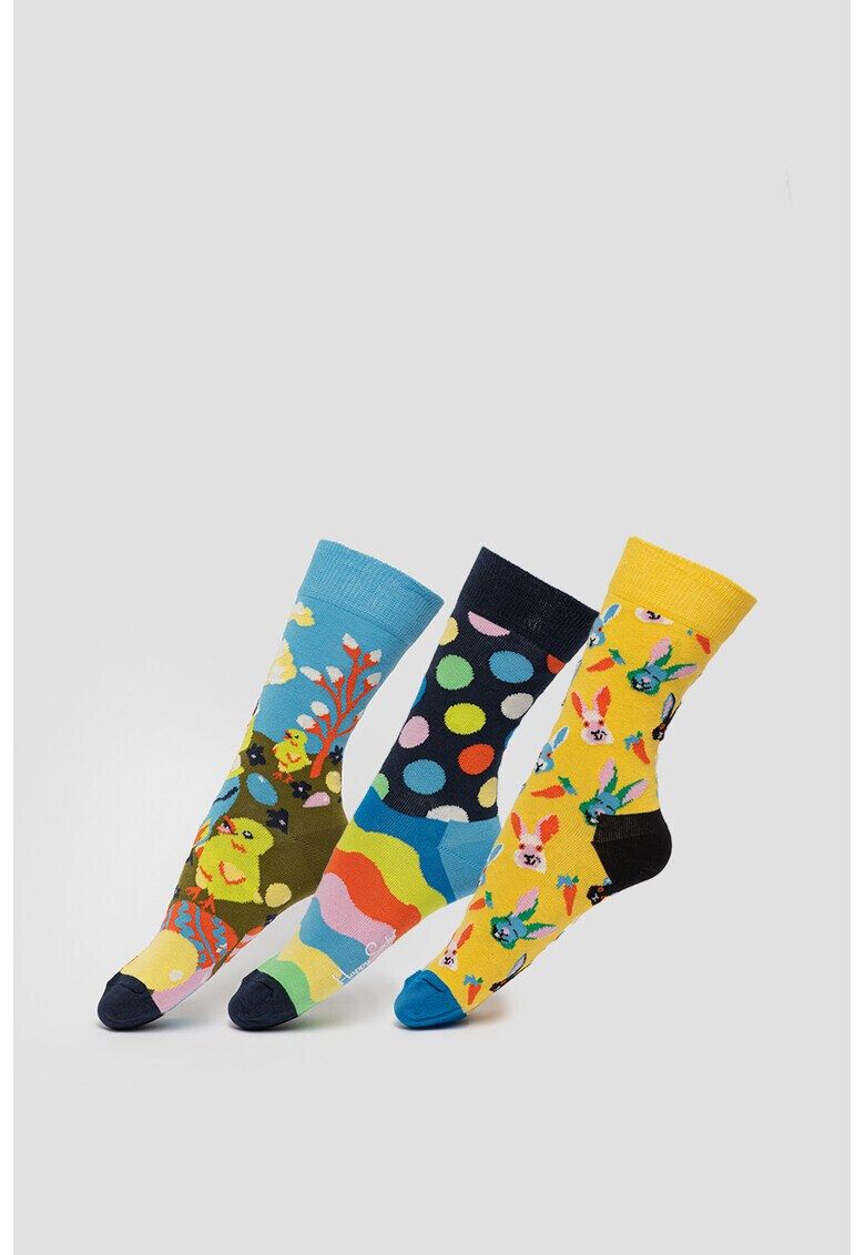 Happy Socks Унисекс чорапи - 3 чифта - Pepit.bg