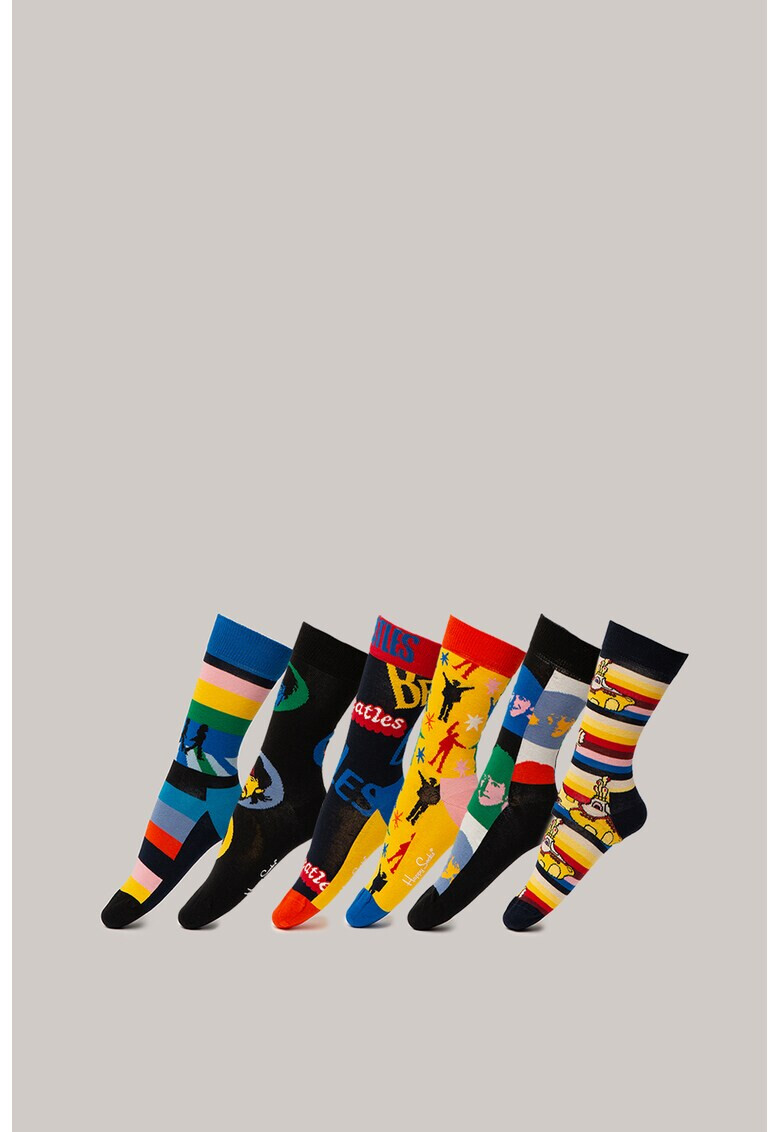 Happy Socks Унисекс чорапи 6 чифта - Pepit.bg