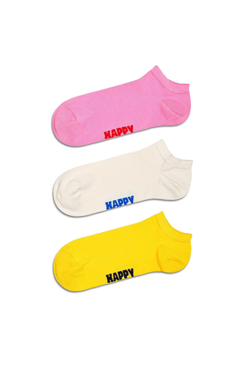 Happy Socks Унисекс чорапи до глезена - 3 чифта - Pepit.bg