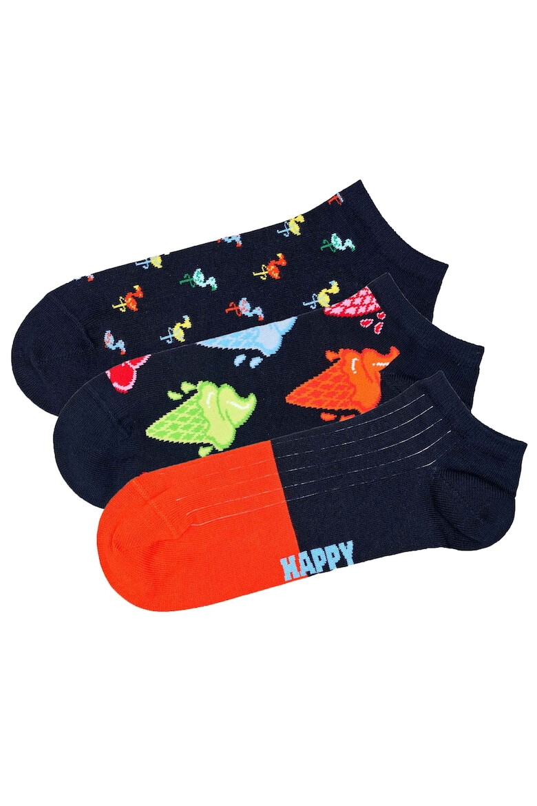 Happy Socks Унисекс чорапи до глезена - 3 чифта - Pepit.bg