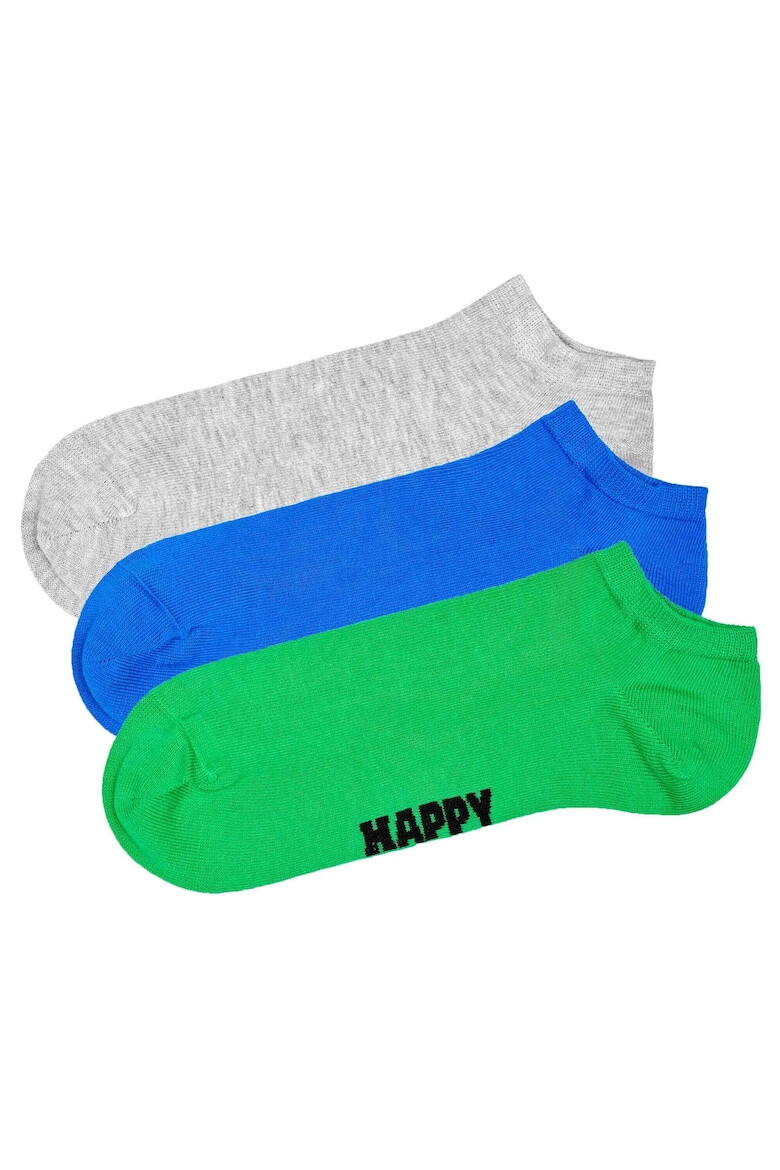 Happy Socks Унисекс чорапи до глезена - 3 чифта - Pepit.bg