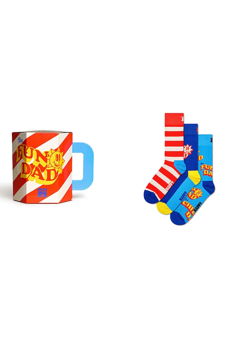 Happy Socks Унисекс чорапи Father Of The Year - 3 чифта - Pepit.bg