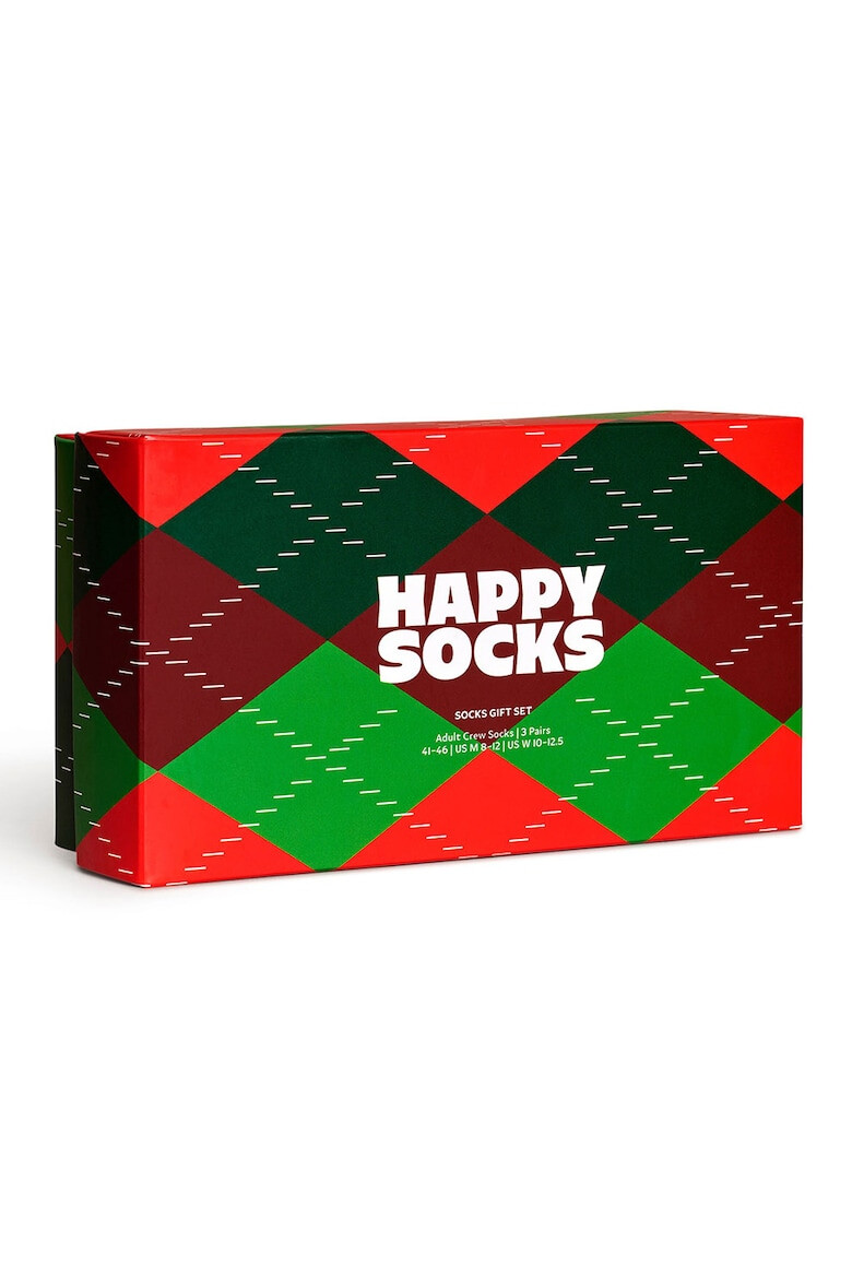 Happy Socks Унисекс чорапи Holiday Classics - 3 чифта - Pepit.bg