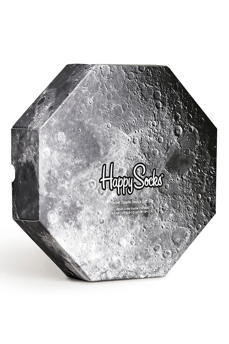 Happy Socks Унисекс чорапи Outer Space - 3 чифта - Pepit.bg