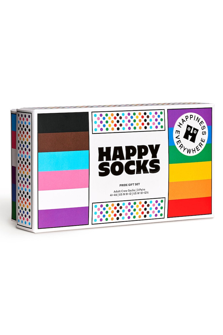 Happy Socks Унисекс чорапи Pride - 3 чифта - Pepit.bg