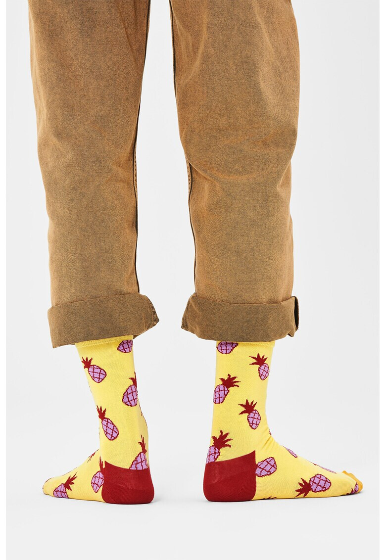 Happy Socks Унисекс чорапи с ананас - Pepit.bg
