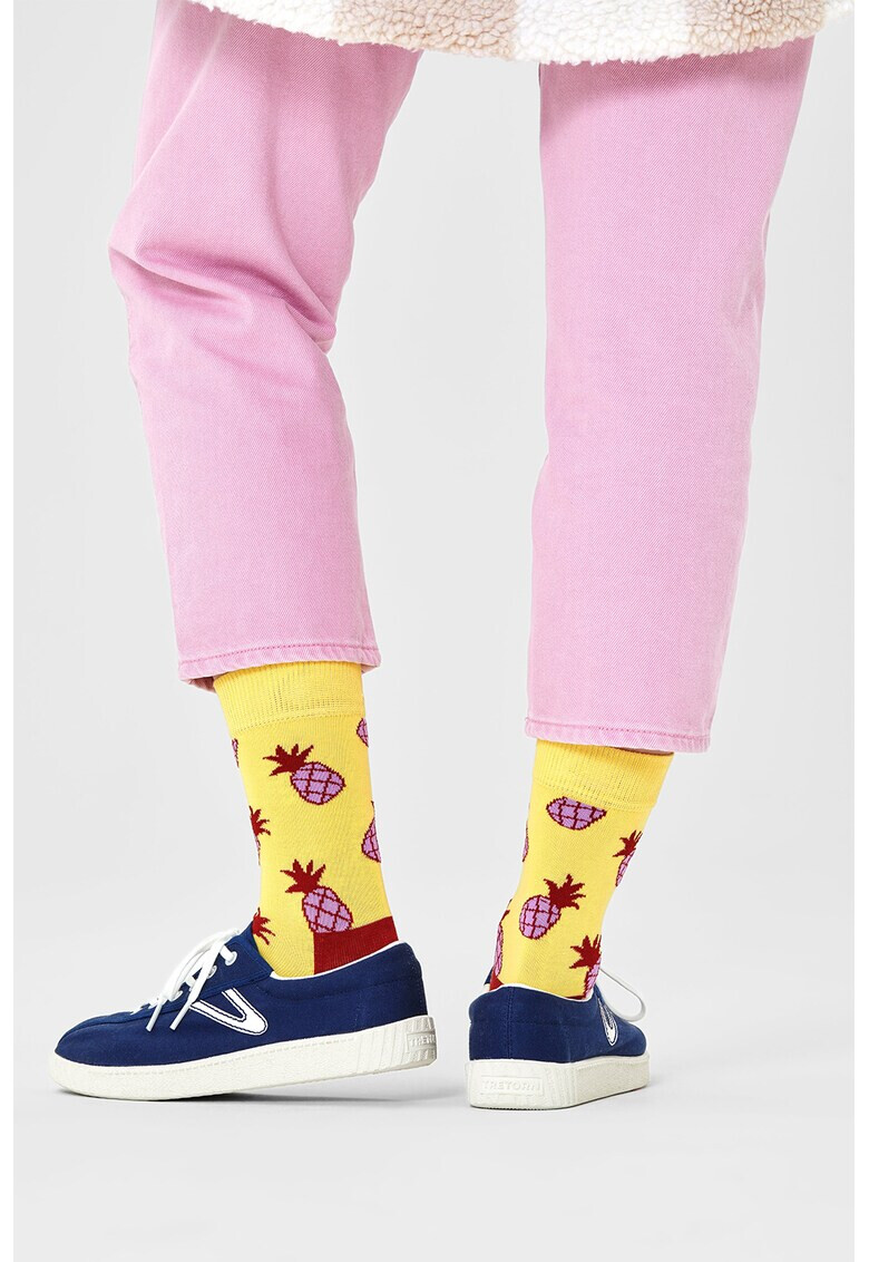 Happy Socks Унисекс чорапи с ананас - Pepit.bg