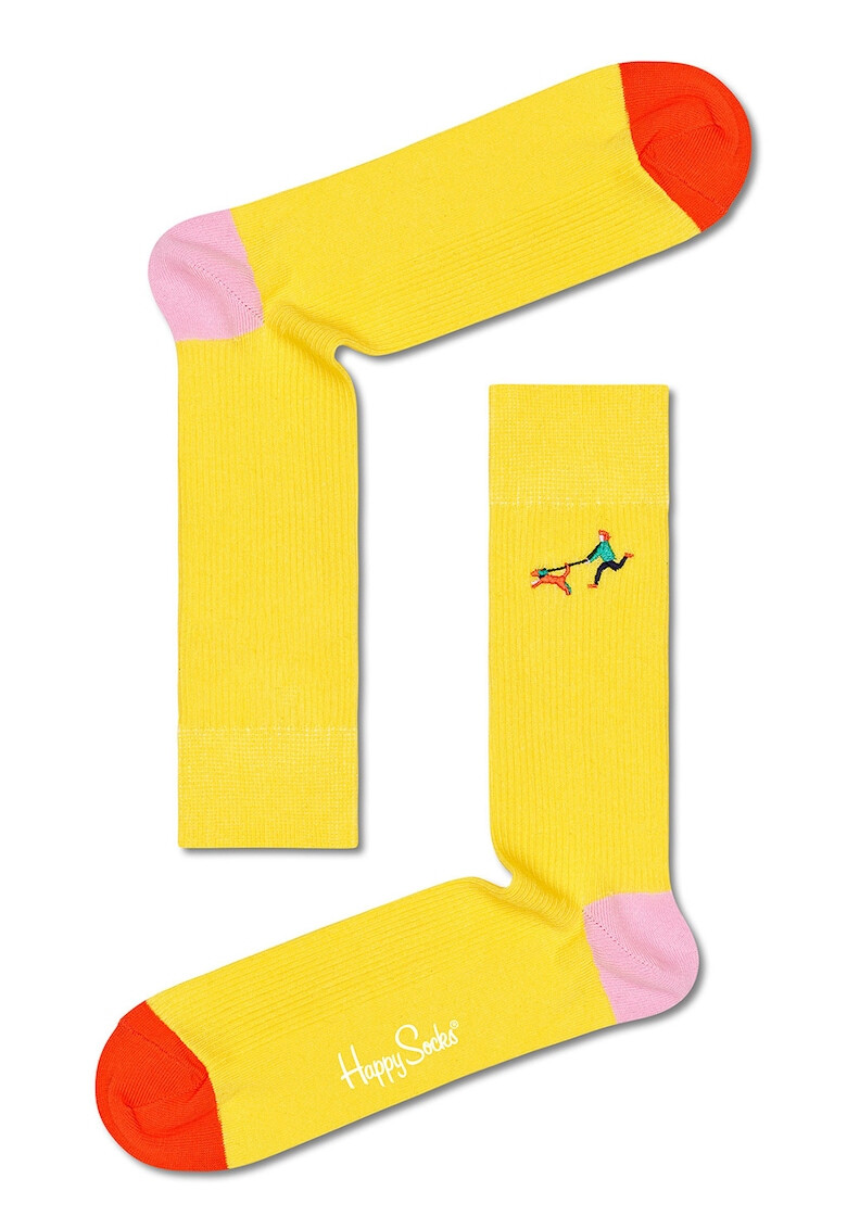 Happy Socks Унисекс чорапи с бродерия - Pepit.bg